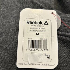 Reebok Sleeveless Hoodie Charcoal Heather Men’s Pockets Size Medium Chest 38-40”